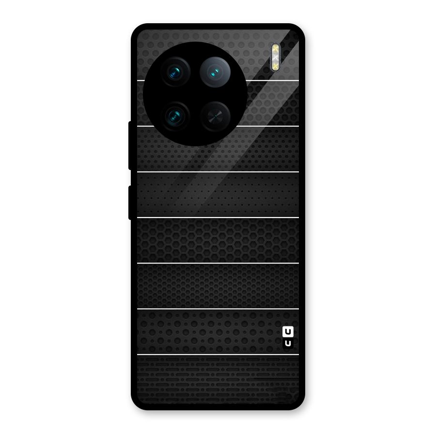 Concrete Stripes Glass Back Case for Vivo X90 Pro