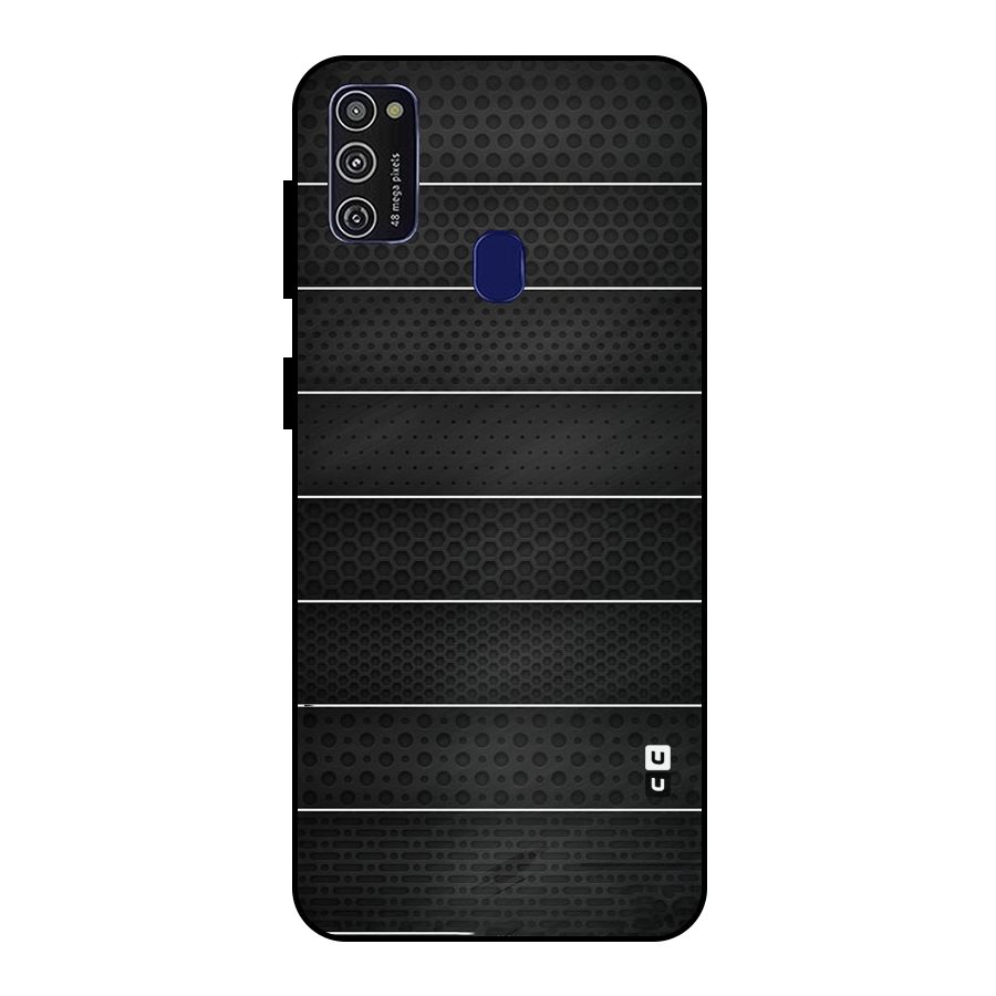 Concrete Stripes Metal Back Case for Galaxy M21