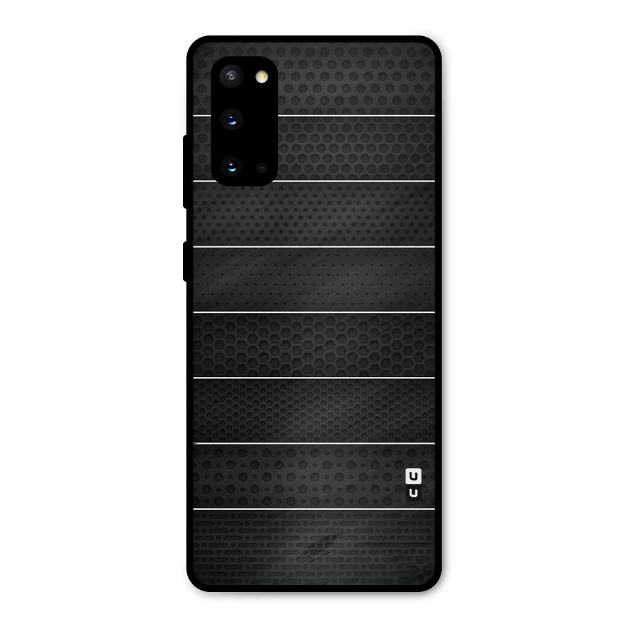Concrete Stripes Metal Back Case for Galaxy S20