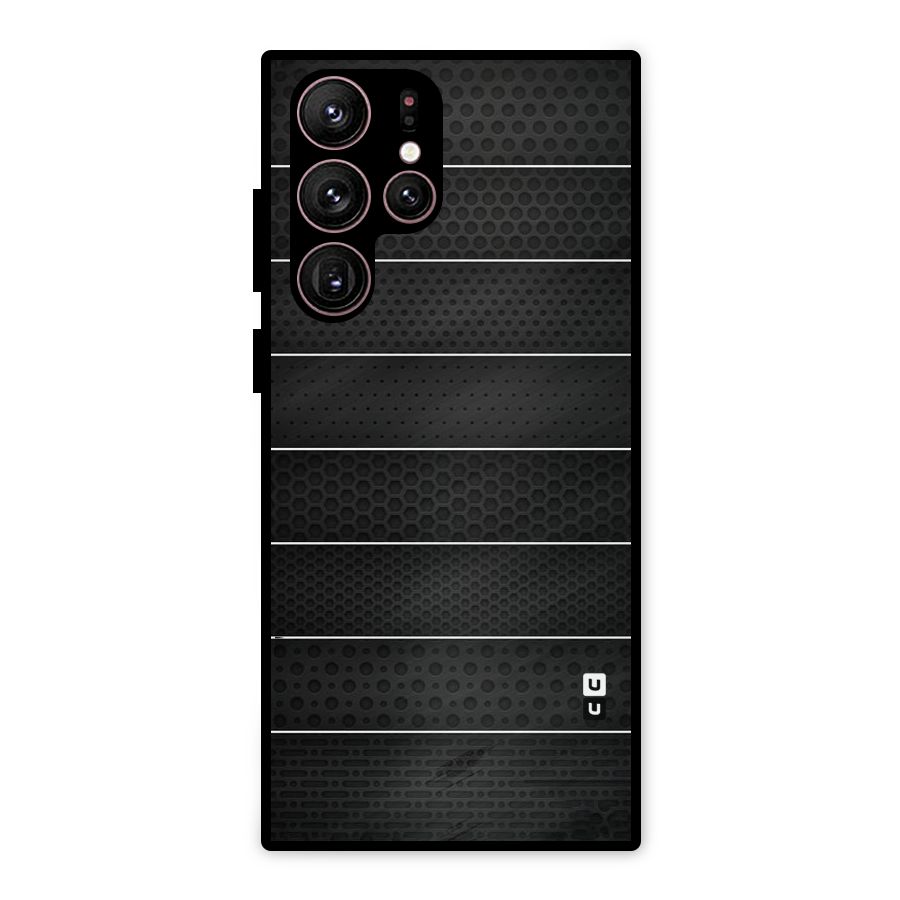 Concrete Stripes Metal Back Case for Galaxy S22 Ultra 5G