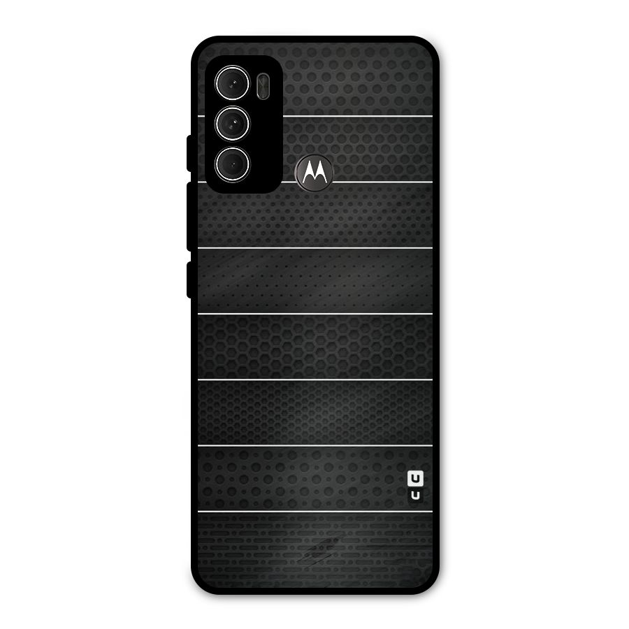 Concrete Stripes Metal Back Case for Moto G60
