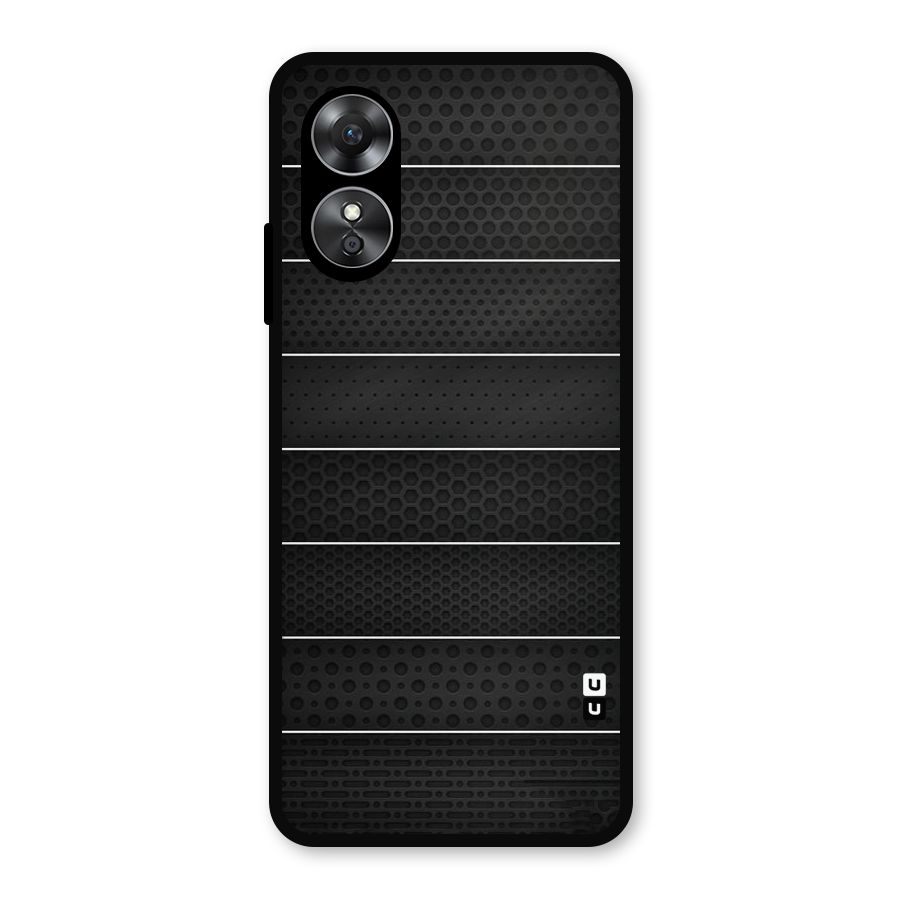 Concrete Stripes Metal Back Case for Oppo A17