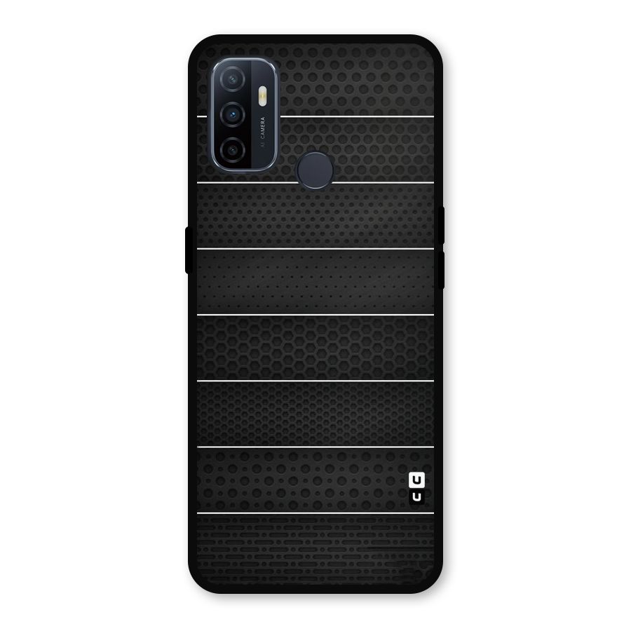 Concrete Stripes Metal Back Case for Oppo A53
