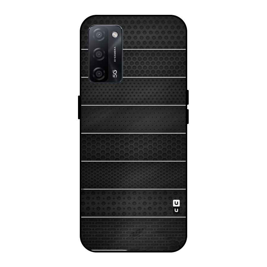Concrete Stripes Metal Back Case for Oppo A53s 5G