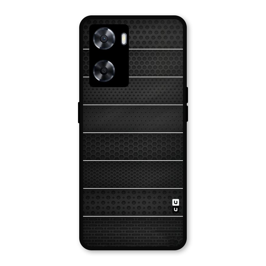 Concrete Stripes Metal Back Case for Oppo A57 2022