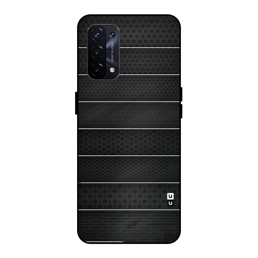 Concrete Stripes Metal Back Case for Oppo A74 5G