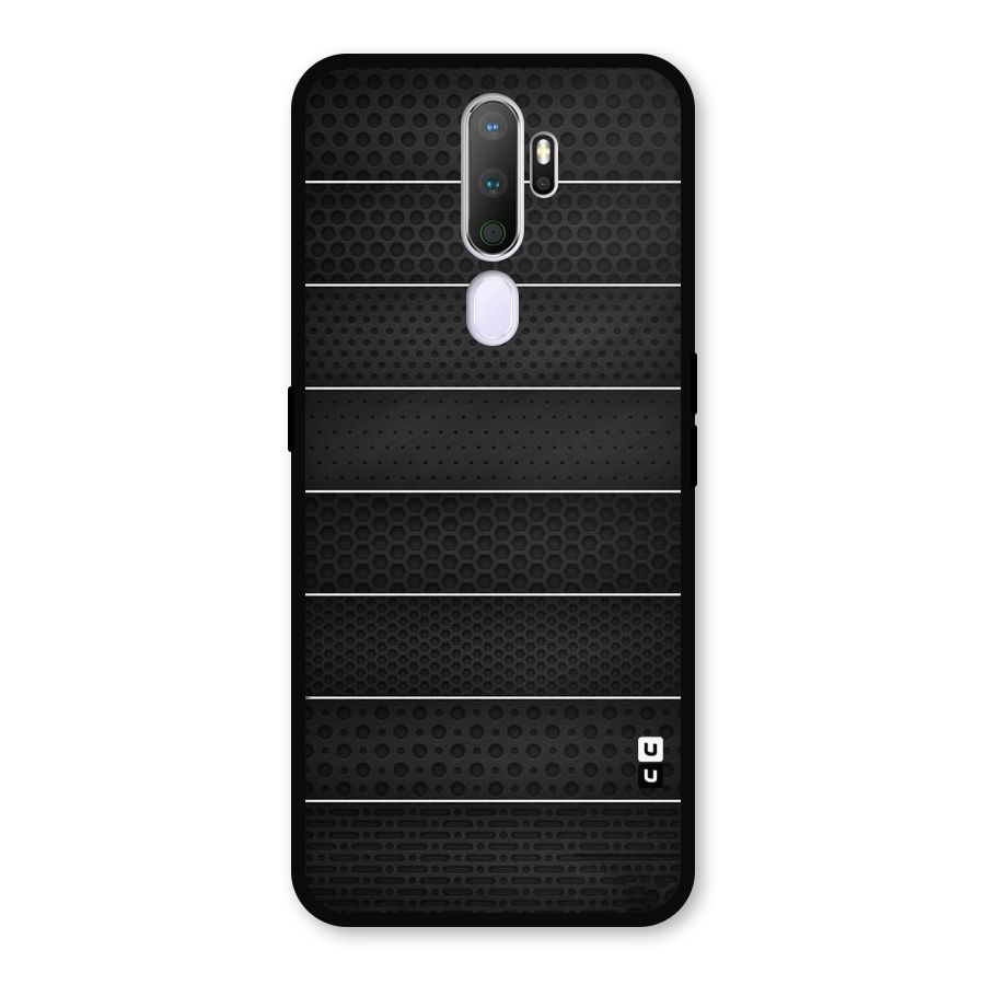 Concrete Stripes Metal Back Case for Oppo A9 (2020)