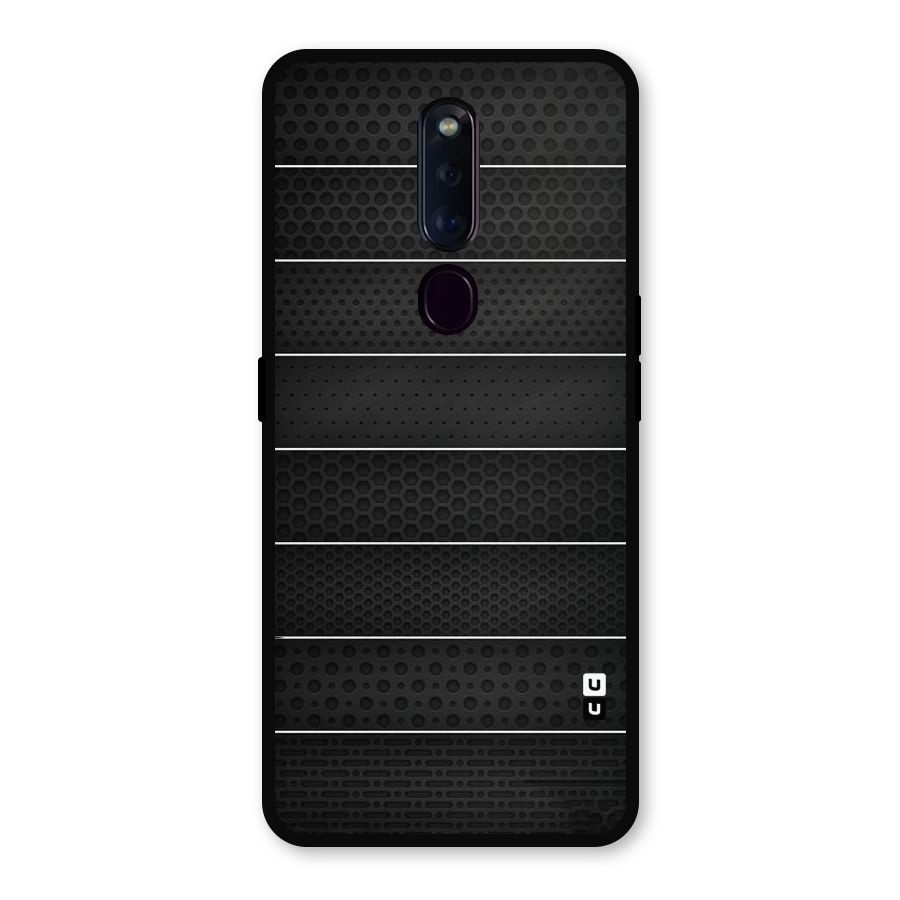 Concrete Stripes Metal Back Case for Oppo F11 Pro