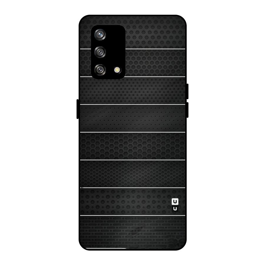 Concrete Stripes Metal Back Case for Oppo F19