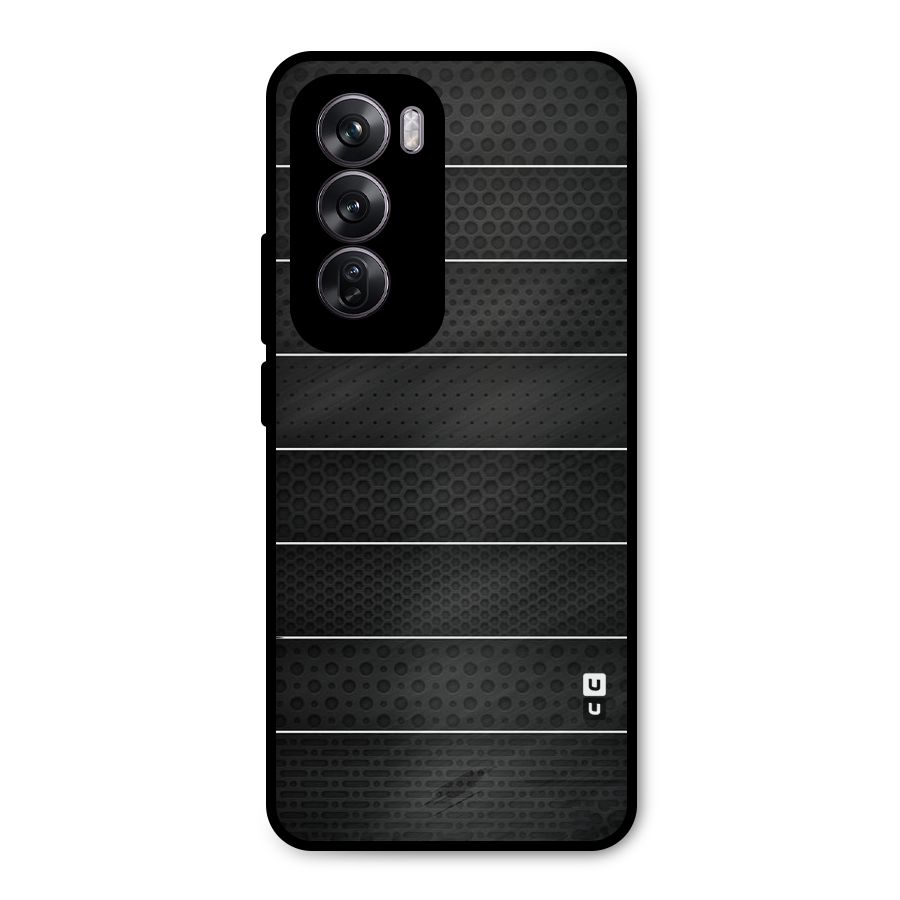 Concrete Stripes Metal Back Case for Oppo Reno12 Pro