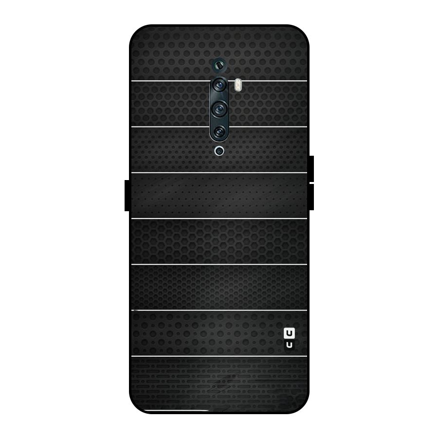 Concrete Stripes Metal Back Case for Oppo Reno2 F