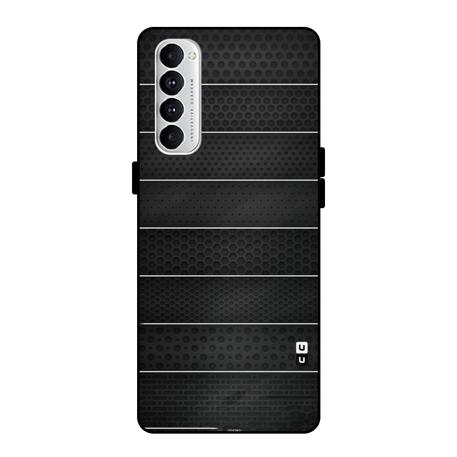 Concrete Stripes Metal Back Case for Oppo Reno4 Pro