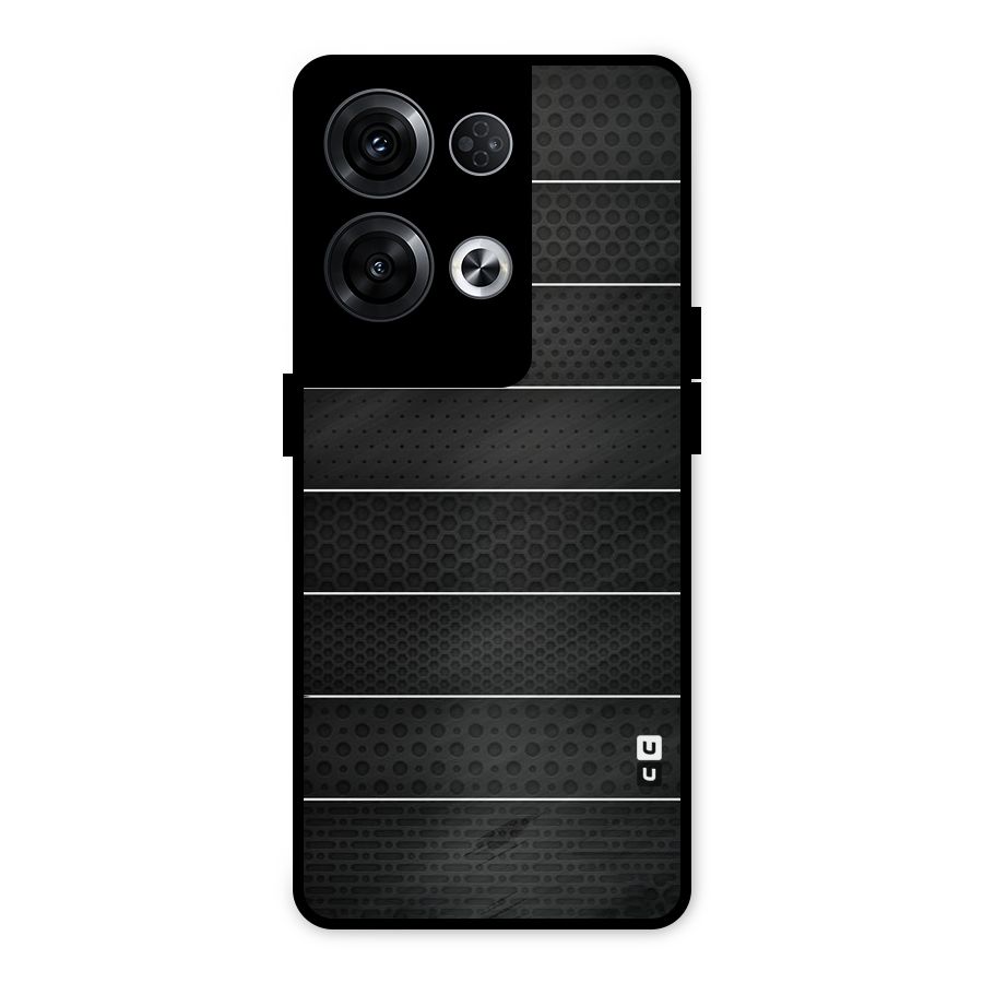 Concrete Stripes Metal Back Case for Oppo Reno8 Pro 5G
