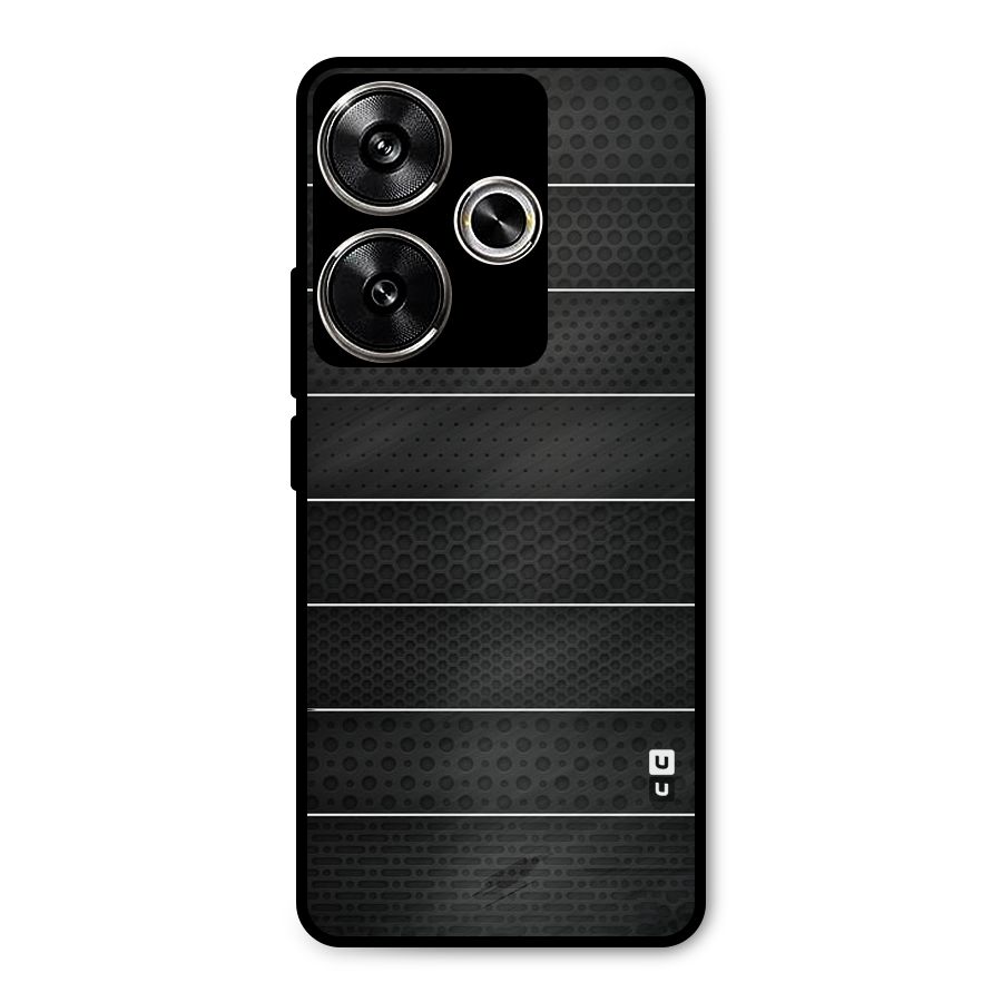 Concrete Stripes Metal Back Case for Poco F6