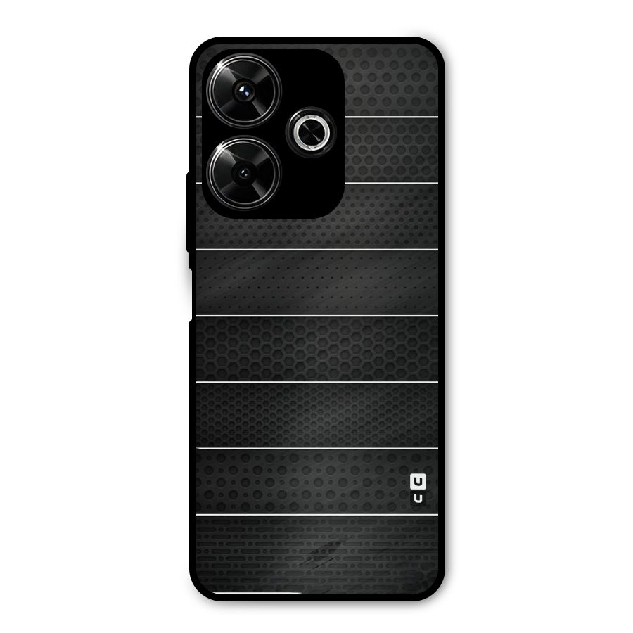 Concrete Stripes Metal Back Case for Poco M6 Plus