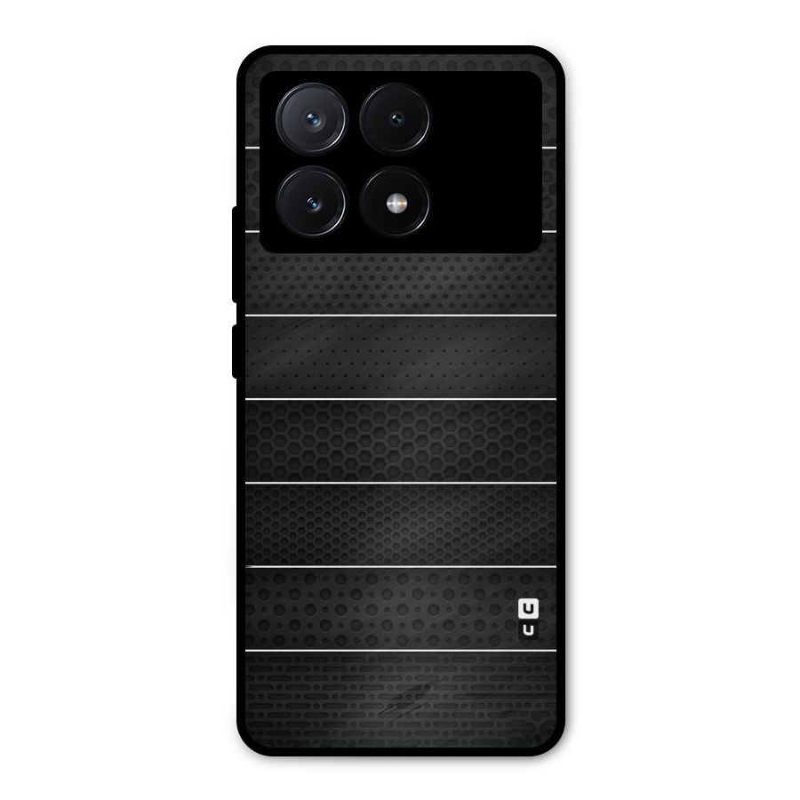 Concrete Stripes Metal Back Case for Poco X6 Pro
