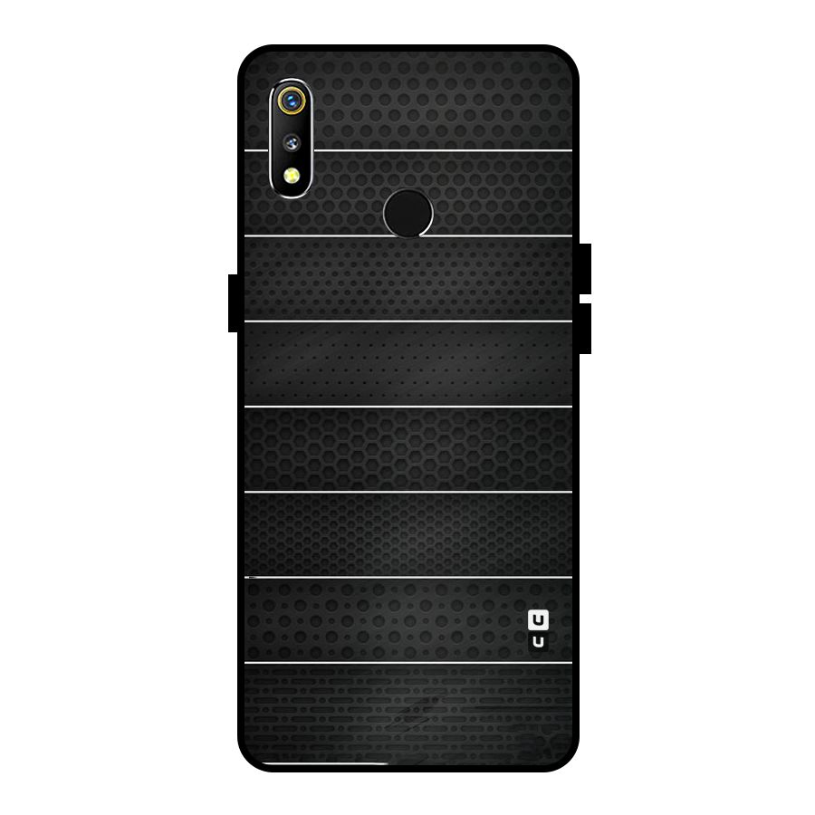 Concrete Stripes Metal Back Case for Realme 3i