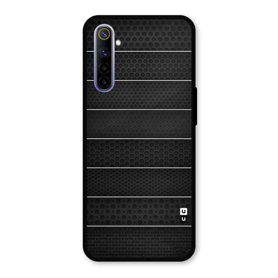 Concrete Stripes Metal Back Case for Realme 6