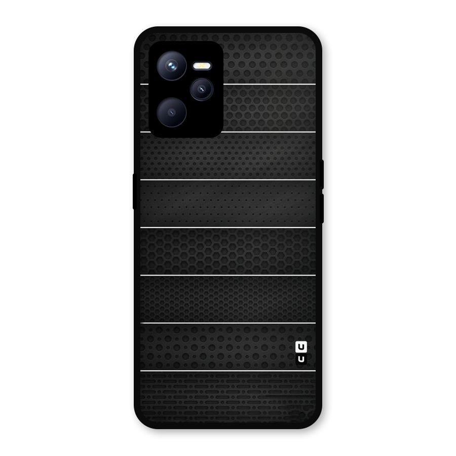 Concrete Stripes Metal Back Case for Realme C35