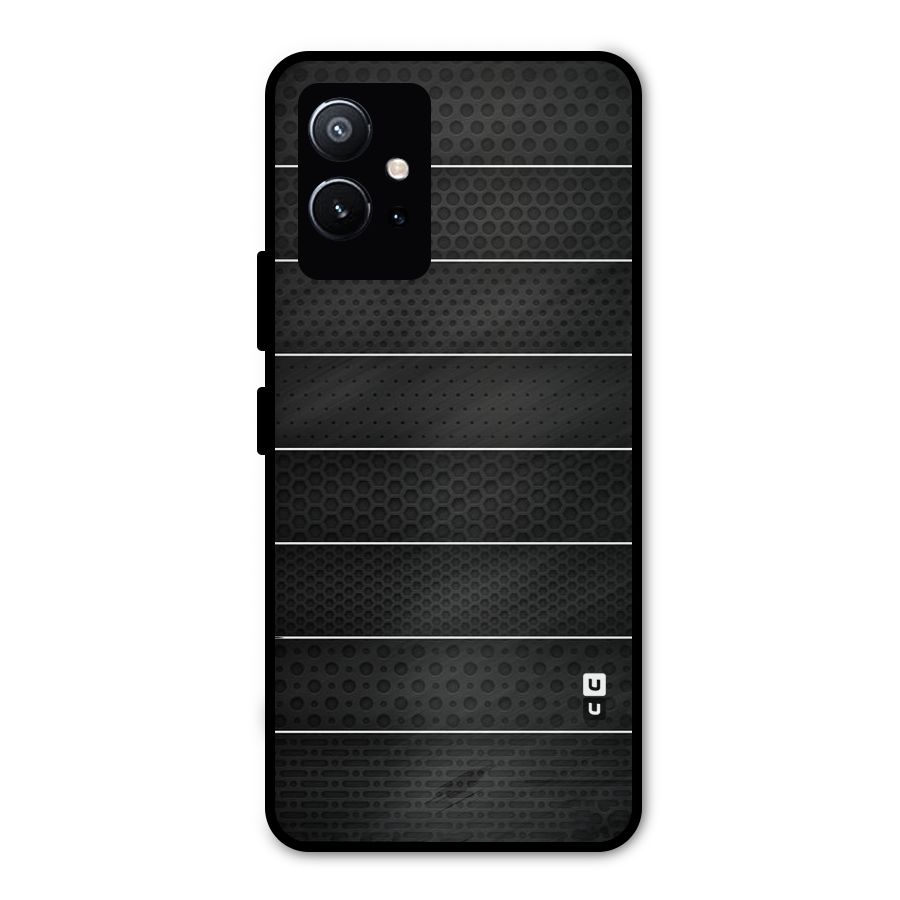 Concrete Stripes Metal Back Case for Vivo T1 5G