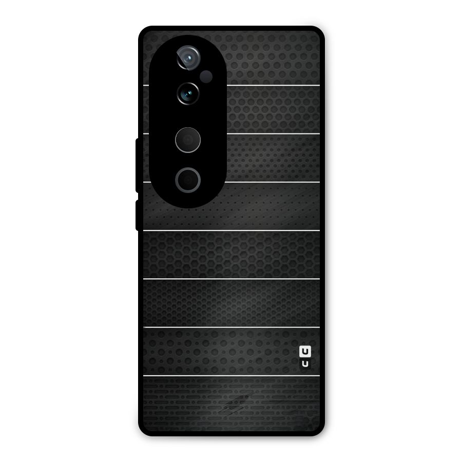 Concrete Stripes Metal Back Case for Vivo T3 Ultra