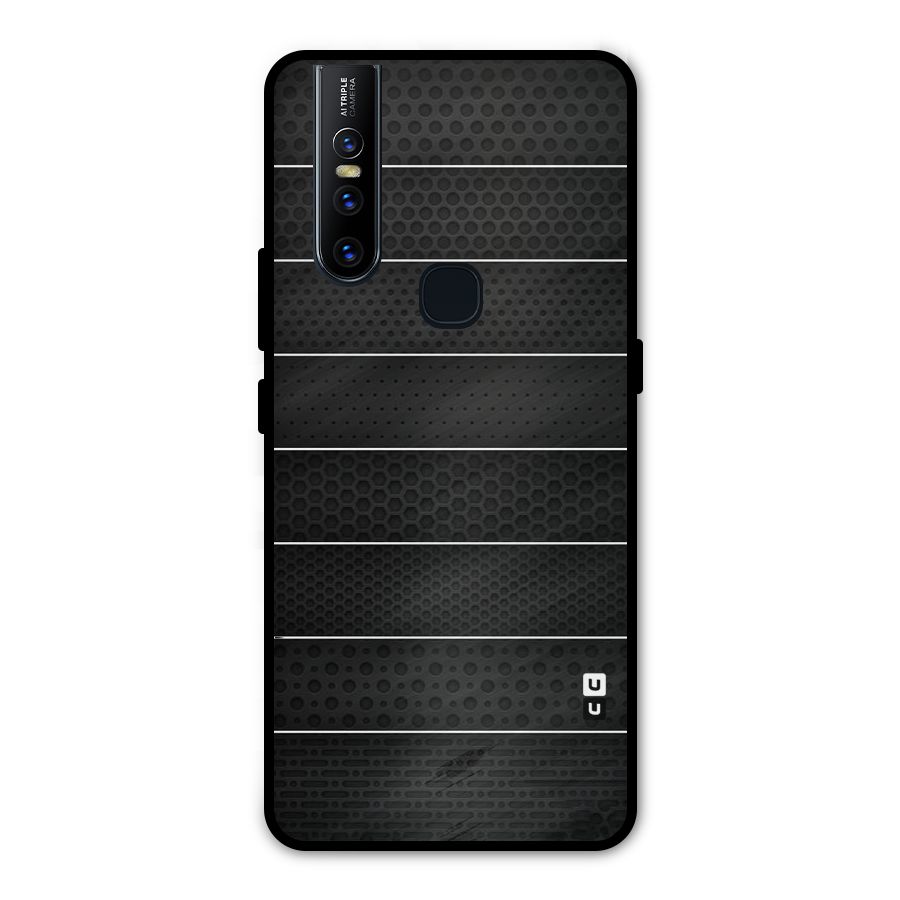 Concrete Stripes Metal Back Case for Vivo V15