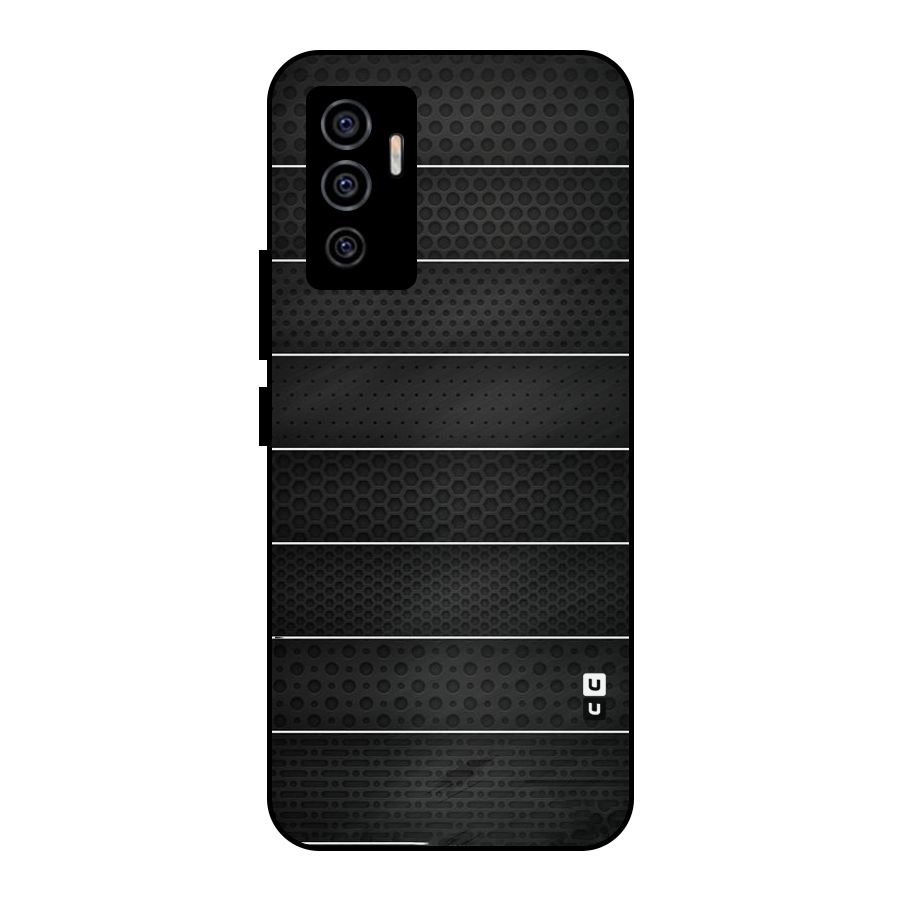 Concrete Stripes Metal Back Case for Vivo V23e