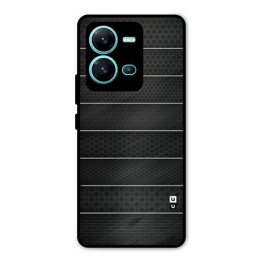Concrete Stripes Metal Back Case for Vivo V25