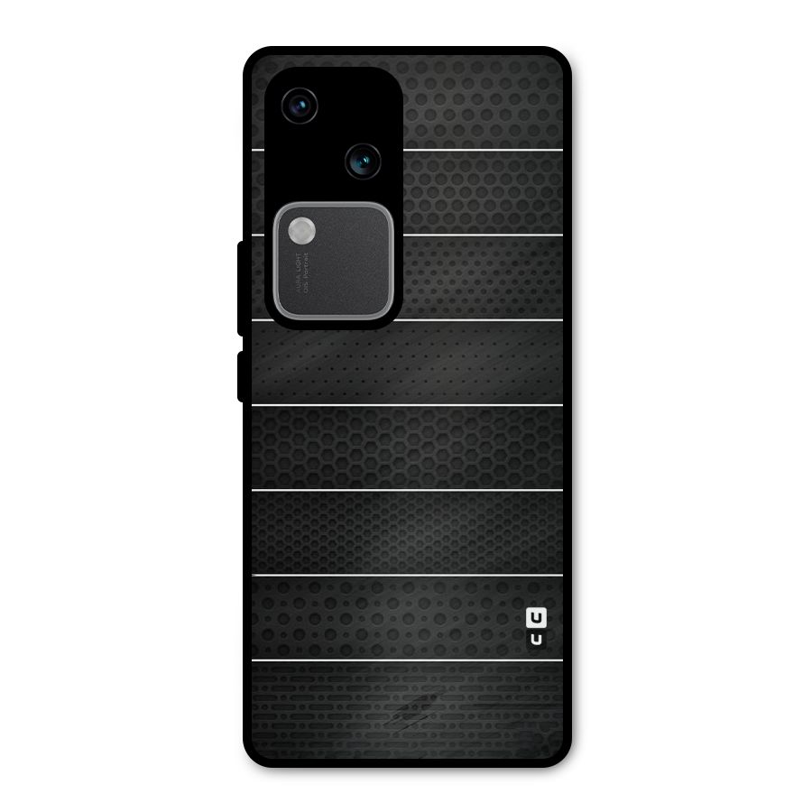 Concrete Stripes Metal Back Case for Vivo V30