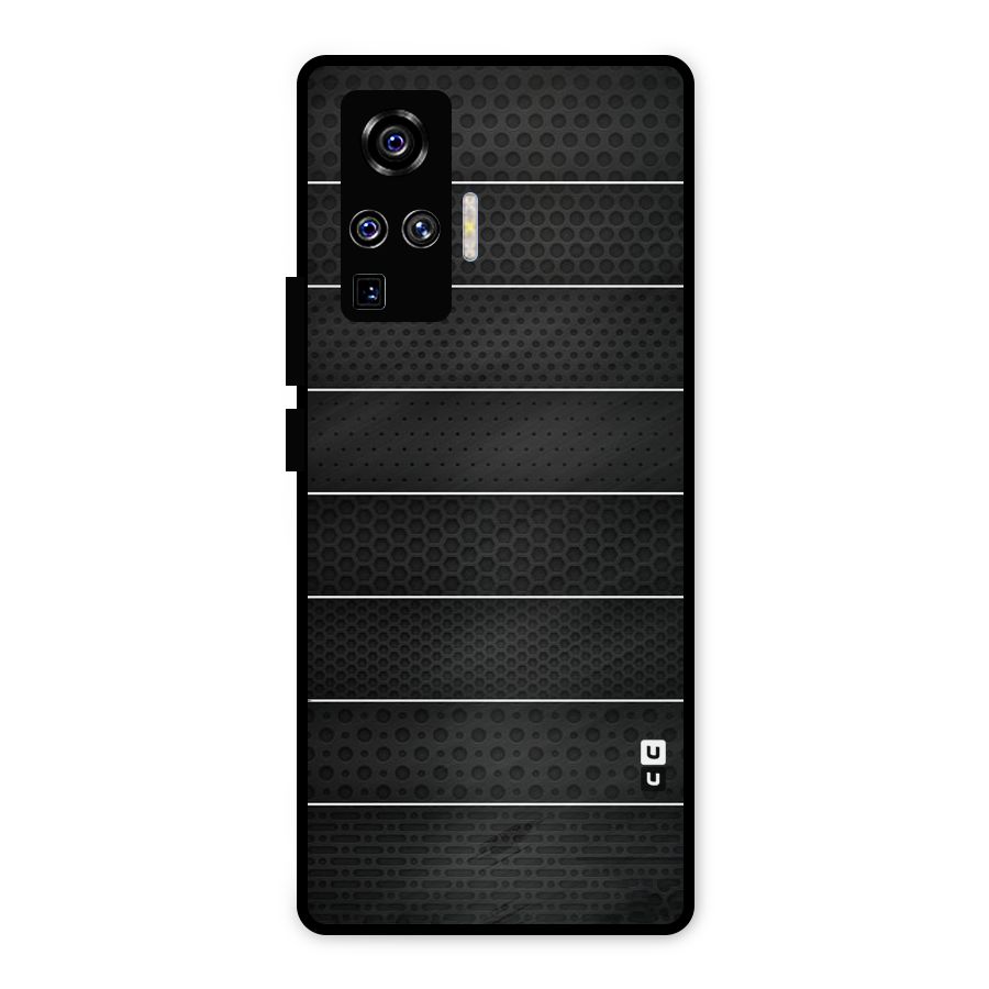 Concrete Stripes Metal Back Case for Vivo X50 Pro
