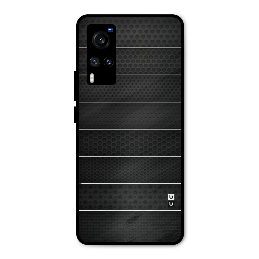 Concrete Stripes Metal Back Case for Vivo X60