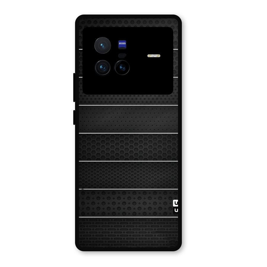 Concrete Stripes Metal Back Case for Vivo X80