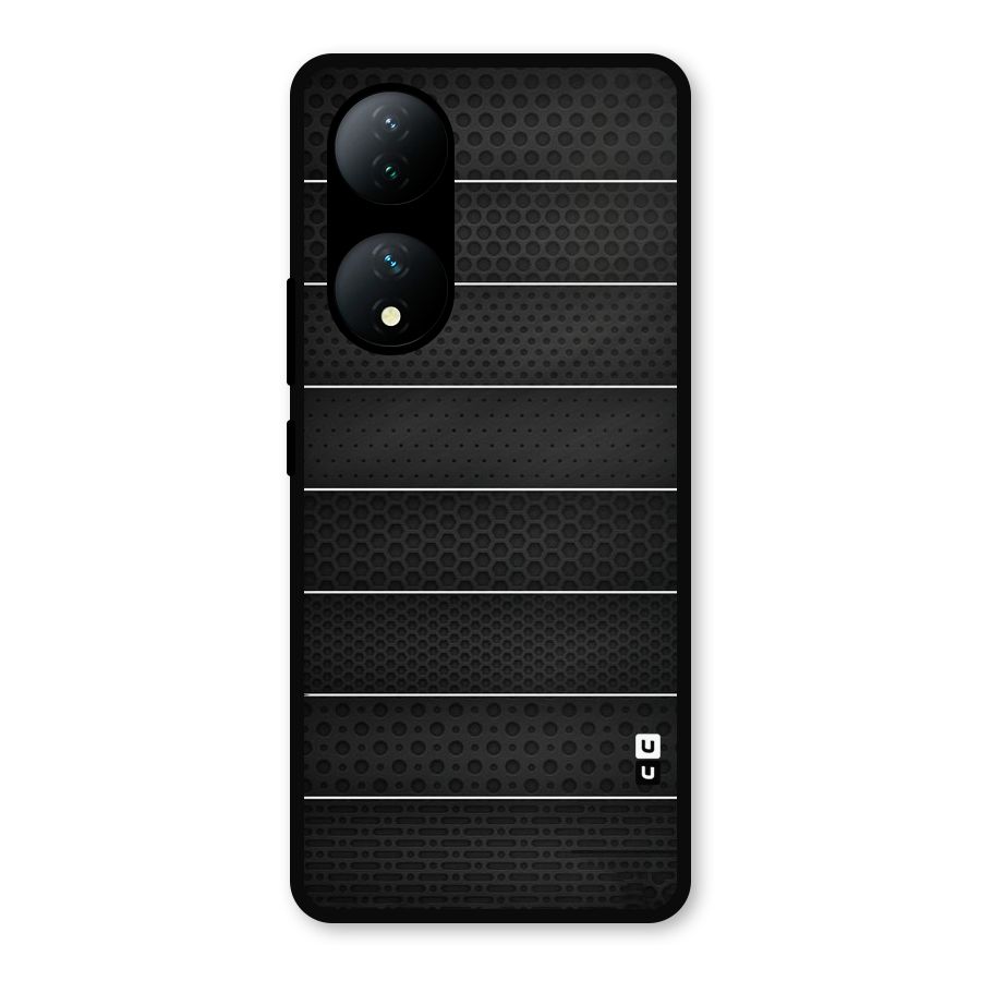 Concrete Stripes Metal Back Case for Vivo Y100a