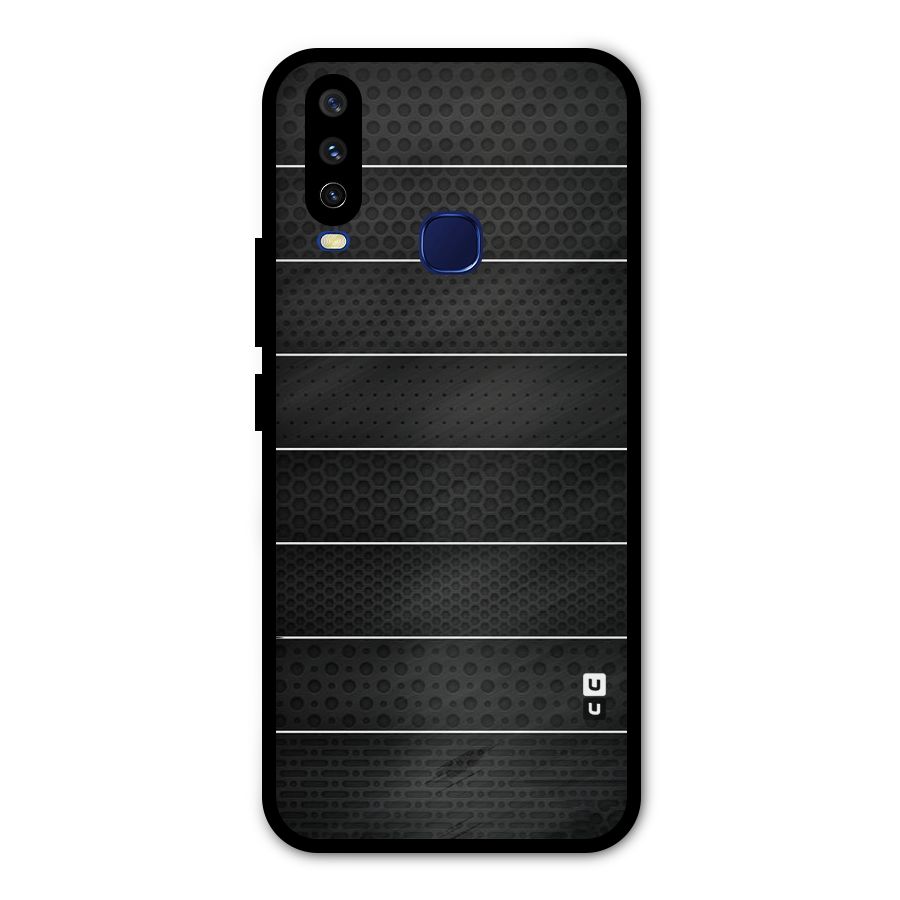 Concrete Stripes Metal Back Case for Vivo Y15