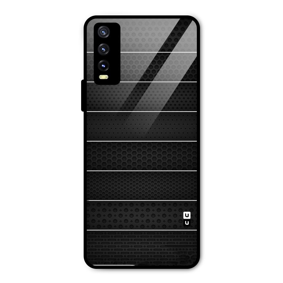 Concrete Stripes Metal Back Case for Vivo Y20 2021
