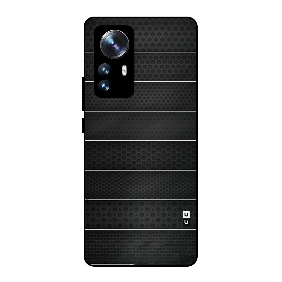 Concrete Stripes Metal Back Case for Xiaomi 12 Pro