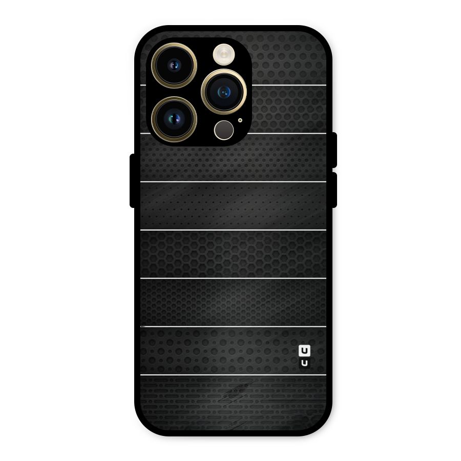 Concrete Stripes Metal Back Case for iPhone 14 Pro