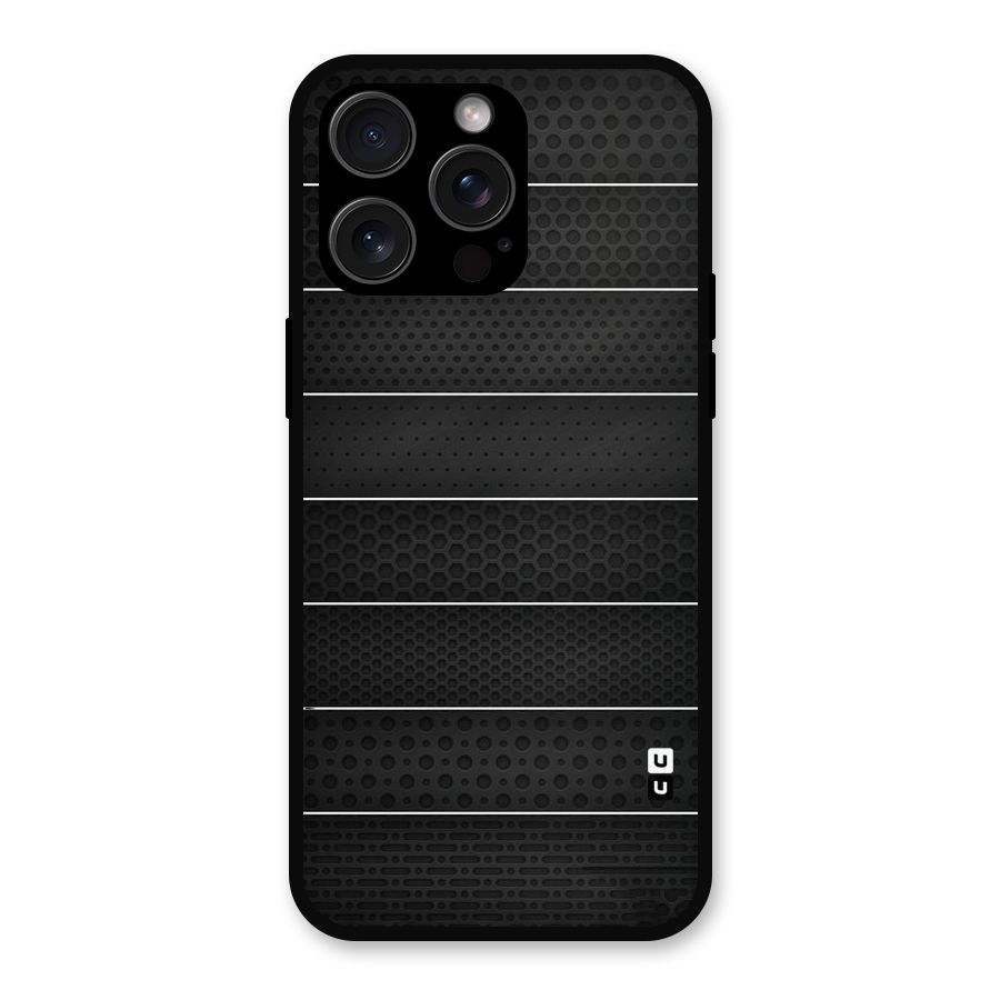 Concrete Stripes Metal Back Case for iPhone 15 Pro Max