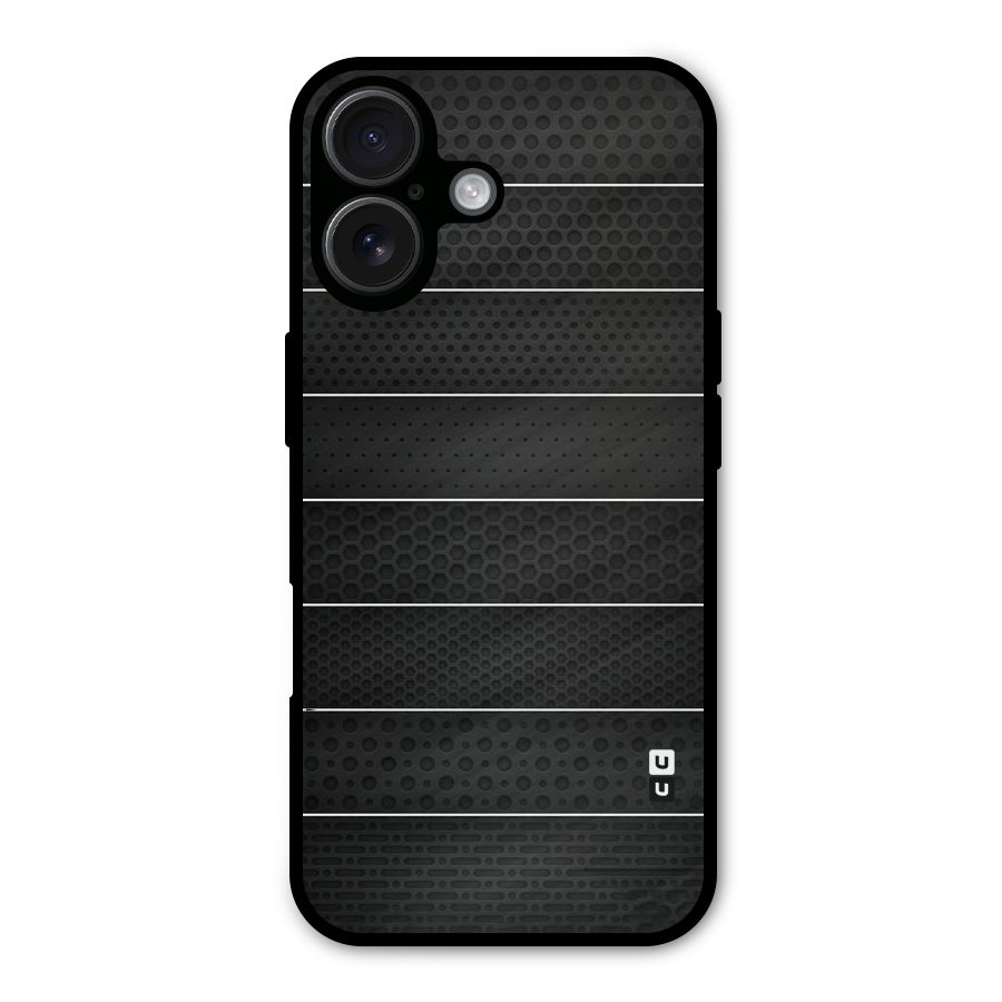Concrete Stripes Metal Back Case for iPhone 16