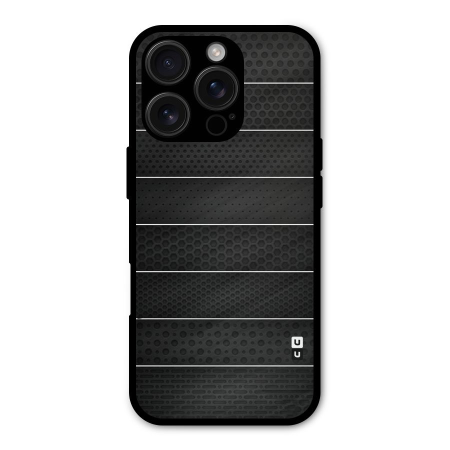 Concrete Stripes Metal Back Case for iPhone 16 Pro