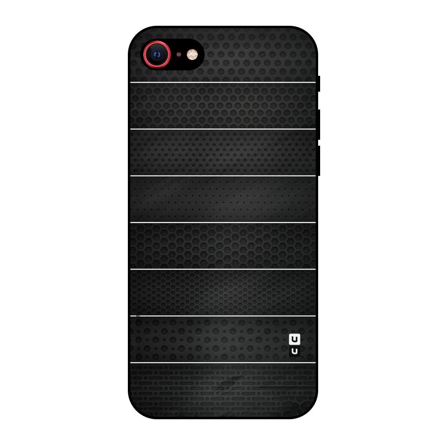Concrete Stripes Metal Back Case for iPhone SE 2022
