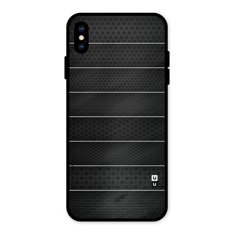 Concrete Stripes Metal Back Case for iPhone XS Max