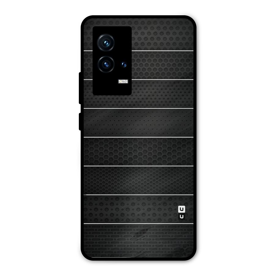 Concrete Stripes Metal Back Case for iQOO 9 5G
