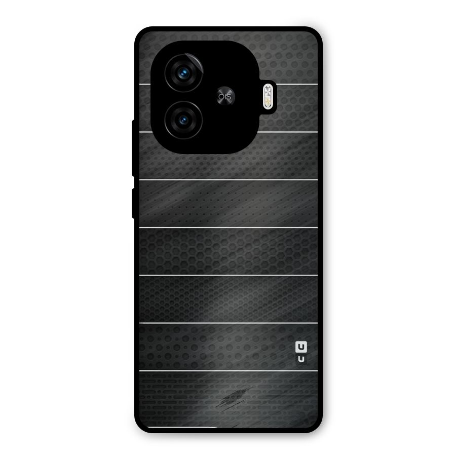 Concrete Stripes Metal Back Case for iQOO Z9 Turbo