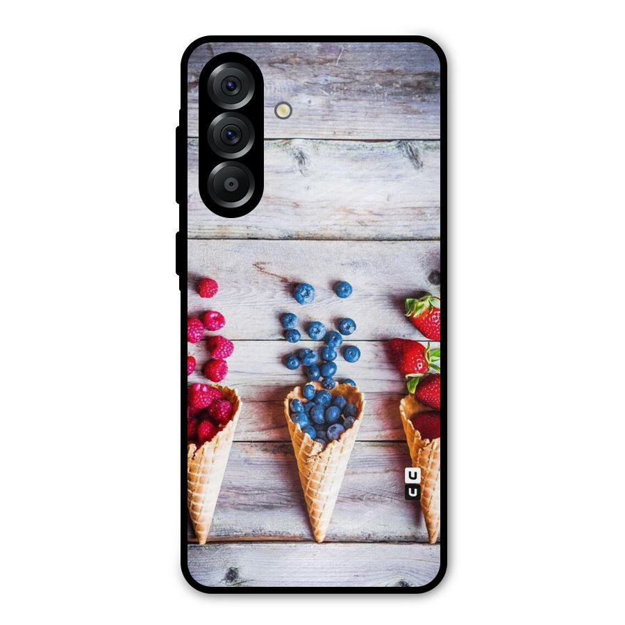 Cone Fruits Design Metal Back Case for Galaxy A36