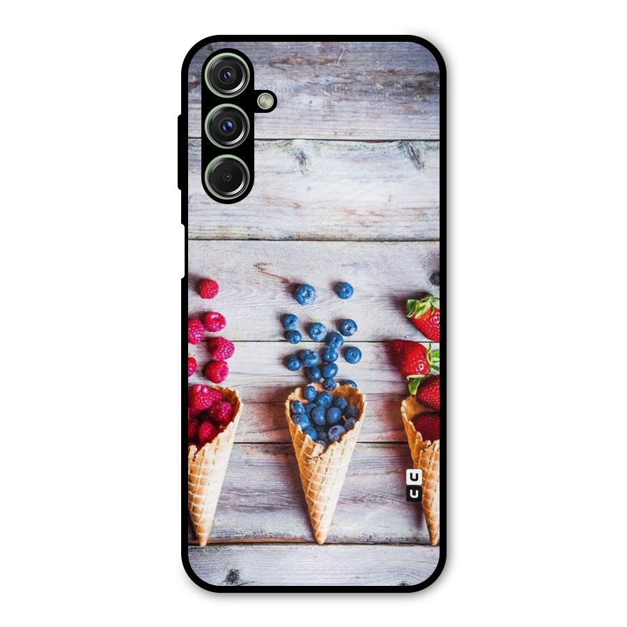 Cone Fruits Design Metal Back Case for Galaxy M34
