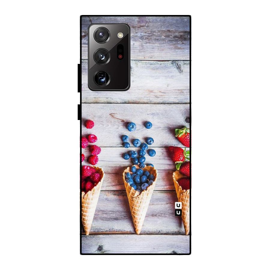 Cone Fruits Design Metal Back Case for Galaxy Note 20 Ultra