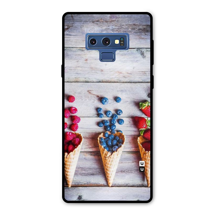 Cone Fruits Design Metal Back Case for Galaxy Note 9