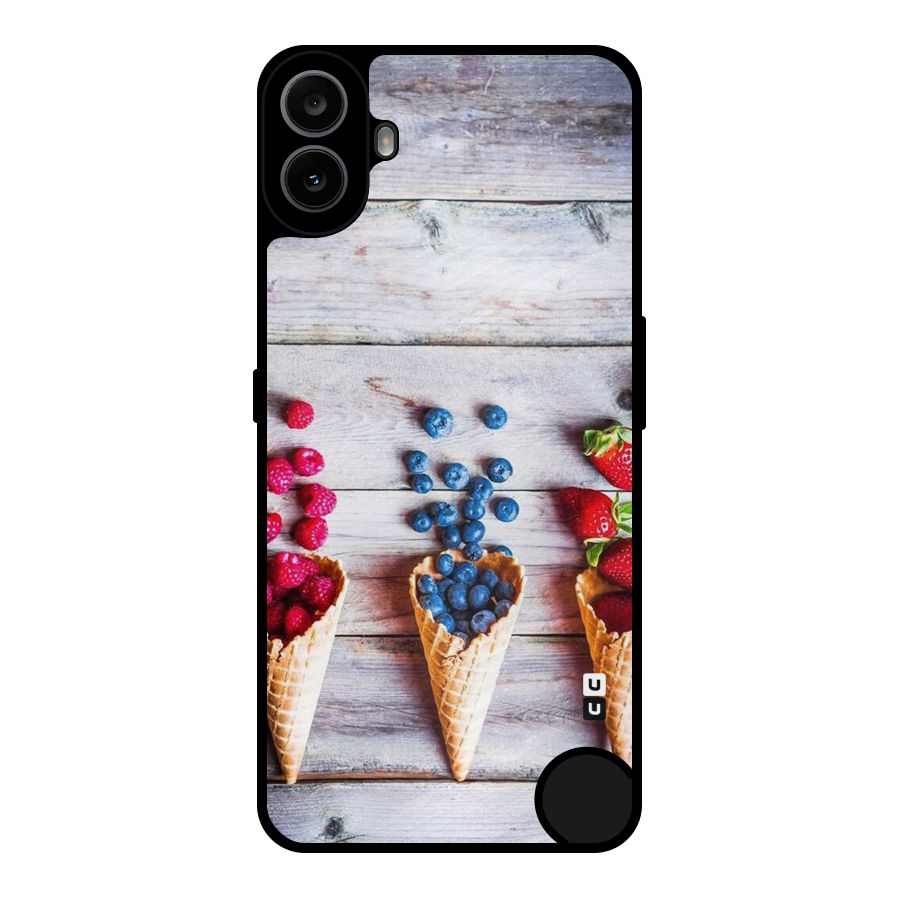 Cone Fruits Design Metal Back Case for Nothing CMF Phone 1
