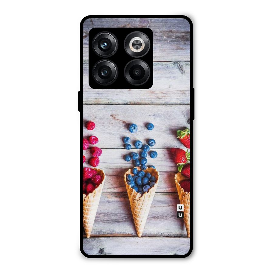 Cone Fruits Design Metal Back Case for OnePlus 10T